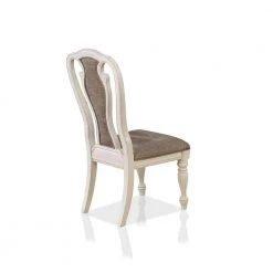 Forest Glen White Wash and Ash Brown Side Chairs (Set of 2) by Furniture of America -Furniture of America Sales Store white wash and ash brown furniture of america accent chairs idf 3795sc 4f 1000