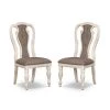 Forest Glen White Wash and Ash Brown Side Chairs (Set of 2) by Furniture of America