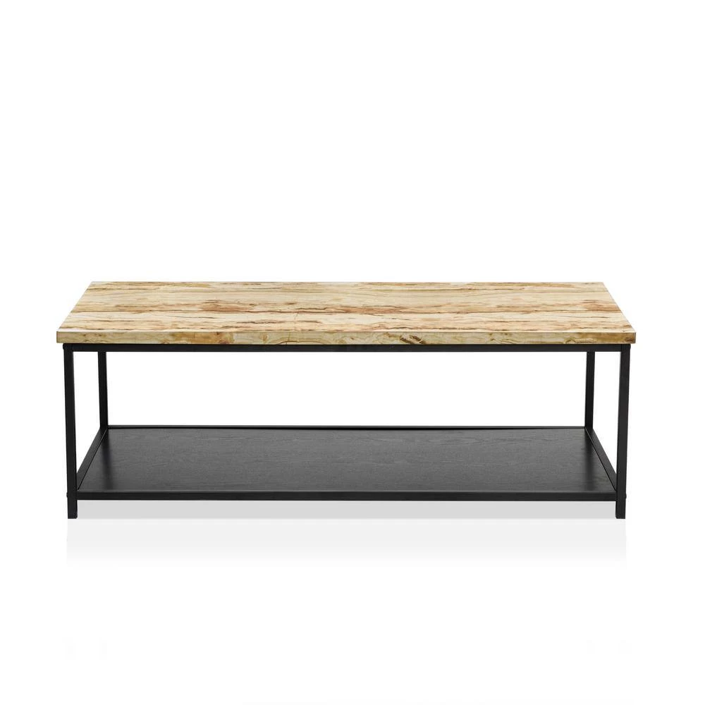 Vartino 47.25 in. Yellow and Black Rectangle Wood Top Coffee Table by Furniture of America 7 Vartino 47.25 in. Yellow and Black Rectangle Wood Top Coffee Table by Furniture of America - Image 7