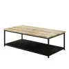 Vartino 47.25 in. Yellow and Black Rectangle Wood Top Coffee Table by Furniture of America