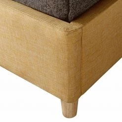 Minta Yellow Upholstered Queen Platform Bed by Furniture of America -Furniture of America Sales Store yellow furniture of america platform beds idi 9005f 1f 1000